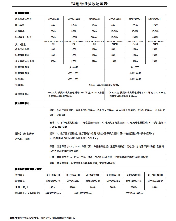BK-BFP系列通信后备及UPS用锂离子电池组